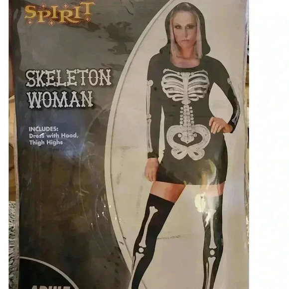 Skeleton Dress Women's - Picture 1 of 2